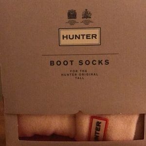Brand New NWT Hunter Fleece Boot Socks size large